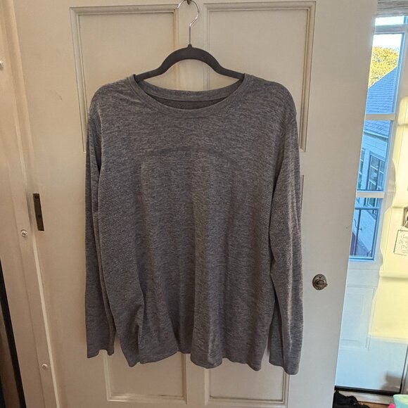 lululemon Swiftly Relaxed Long-Sleeve Shirt, Gray, Size 16 - Picture 1 of 3